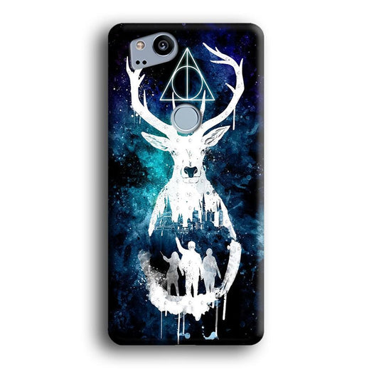 The Deathly Hallows Symbol Deer Google Pixel 2 3D Case-Xtracase