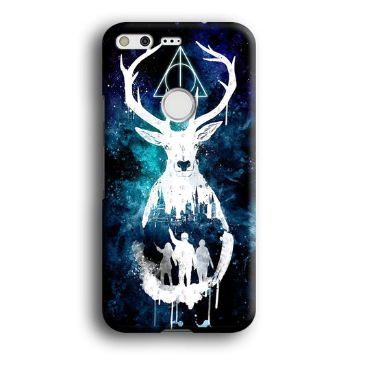 The Deathly Hallows Symbol Deer Google Pixel XL 3D Case