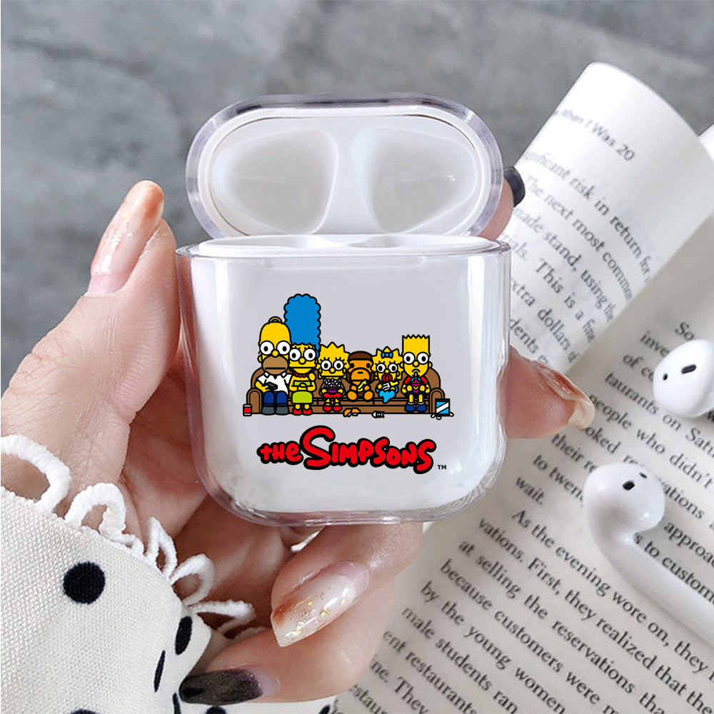 The Simpson Family and Baby Milo Hard Plastic Protective Clear Case Cover For Apple Airpods