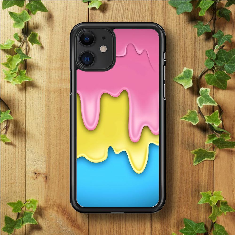 Three Cream Melts iPhone 11 Case-Rubber / Black (2D Case)-Xtracase