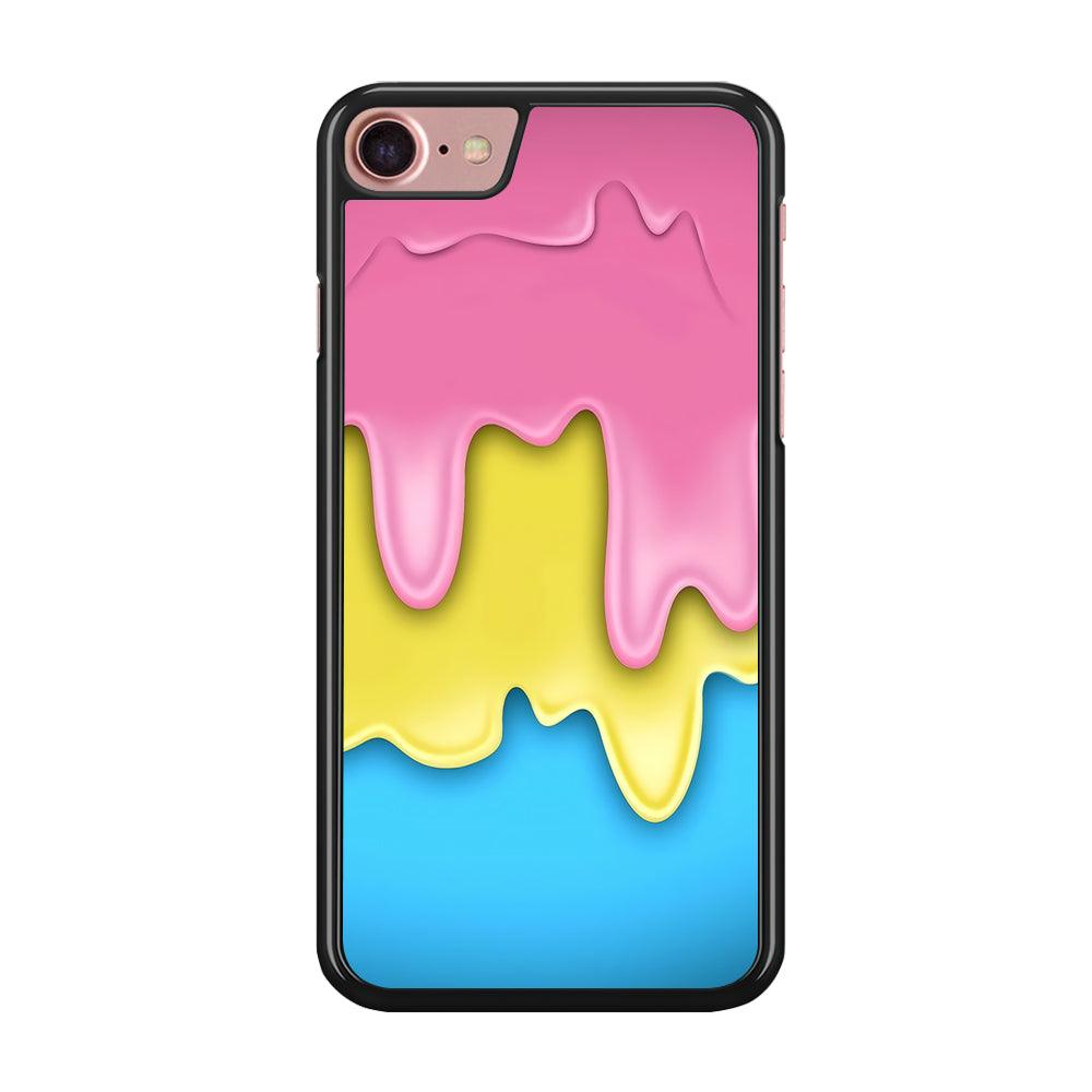 Three Cream Melts iPhone 7 Case-Rubber / Black (2D Case)-Xtracase