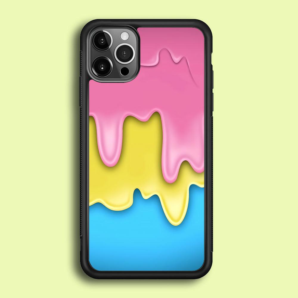Three Cream Melts iPhone 12 Pro Max Case-Rubber / Black (2D Case)-Xtracase
