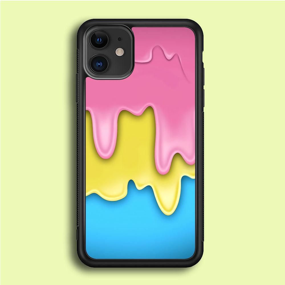 Three Cream Melts iPhone 12 Case-Rubber / Black (2D Case)-Xtracase