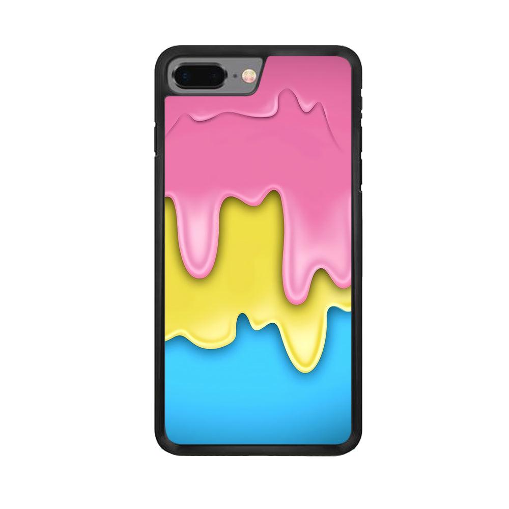 Three Cream Melts iPhone 8 Plus Case-Rubber / Black (2D Case)-Xtracase