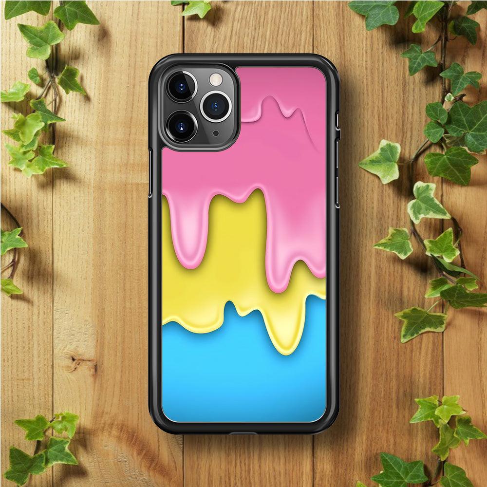 Three Cream Melts iPhone 11 Pro Case-Rubber / Black (2D Case)-Xtracase