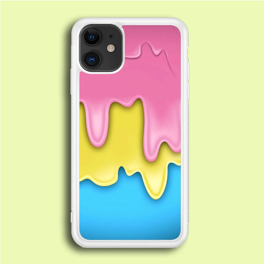Three Cream Melts iPhone 12 Mini Case-Rubber / White (2D Case)-Xtracase