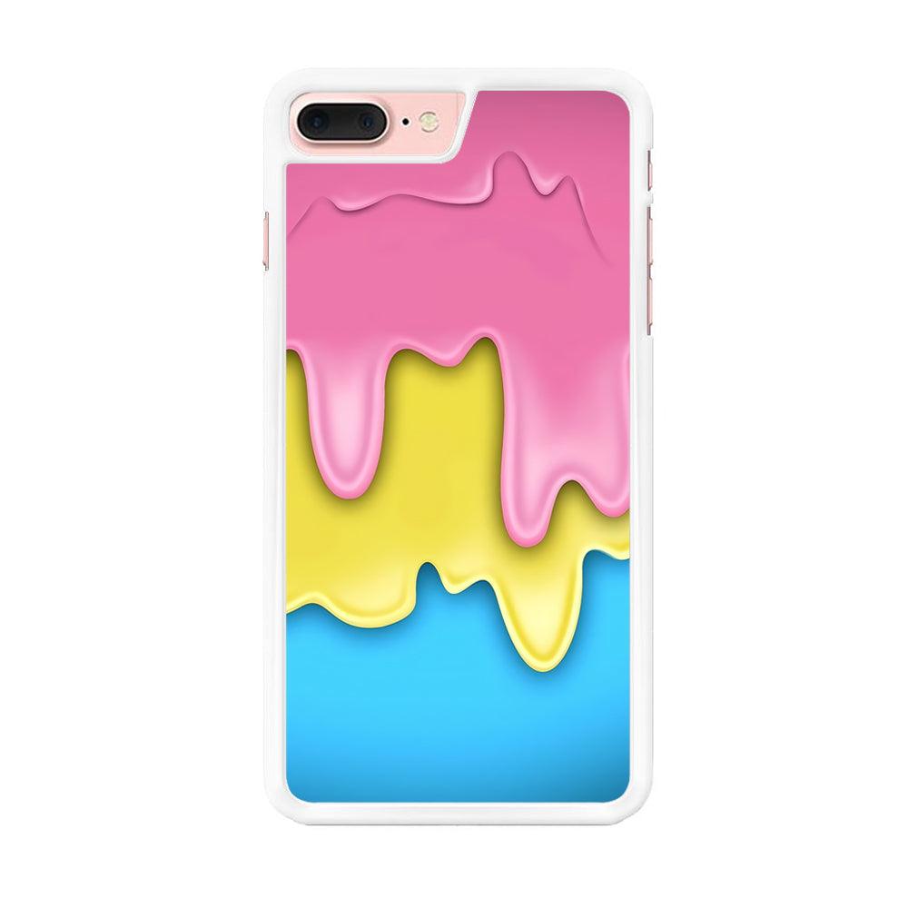 Three Cream Melts iPhone 8 Plus Case-Rubber / White (2D Case)-Xtracase
