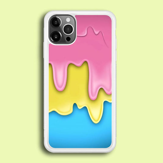 Three Cream Melts iPhone 12 Pro Case-Rubber / White (2D Case)-Xtracase
