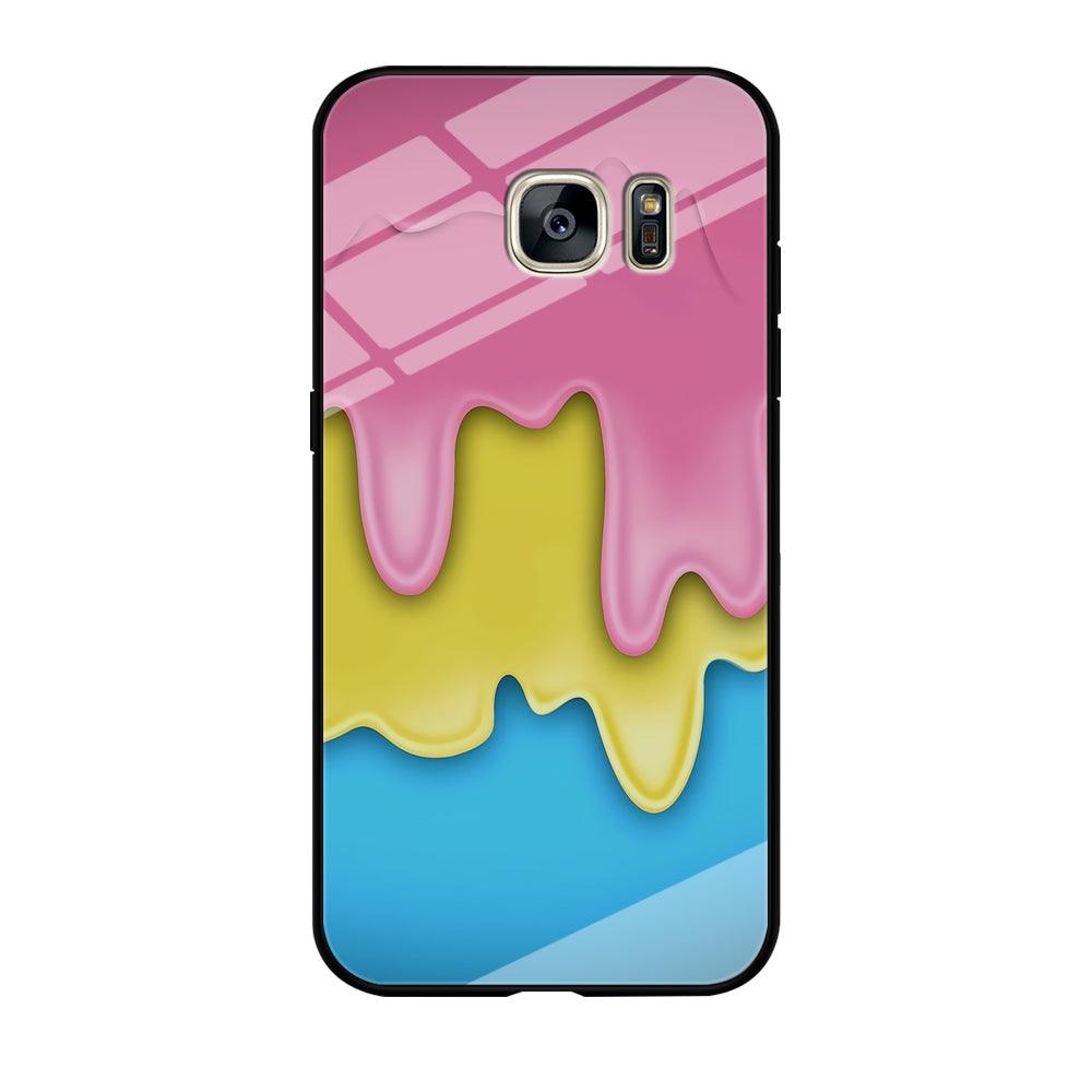 Three Cream Melts Samsung Galaxy S7 Edge Case-Tempered Glass Case-Xtracase