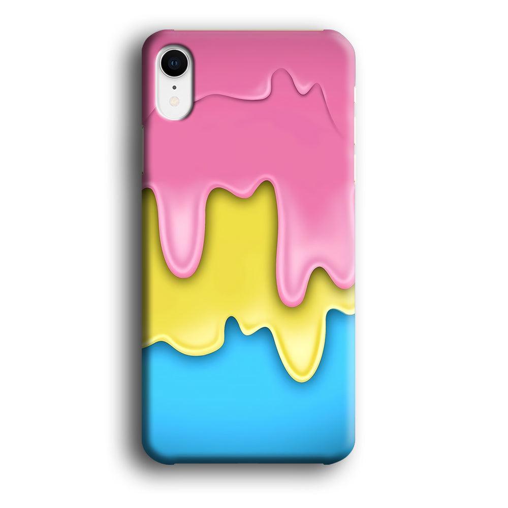 Three Cream Melts iPhone XR Case-Plastic / Full Wrap (3D Case)-Xtracase