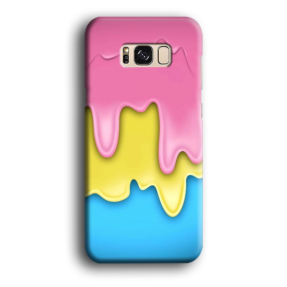 Three Cream Melts Samsung Galaxy S8 Case-Plastic / Full Wrap (3D Case)-Xtracase
