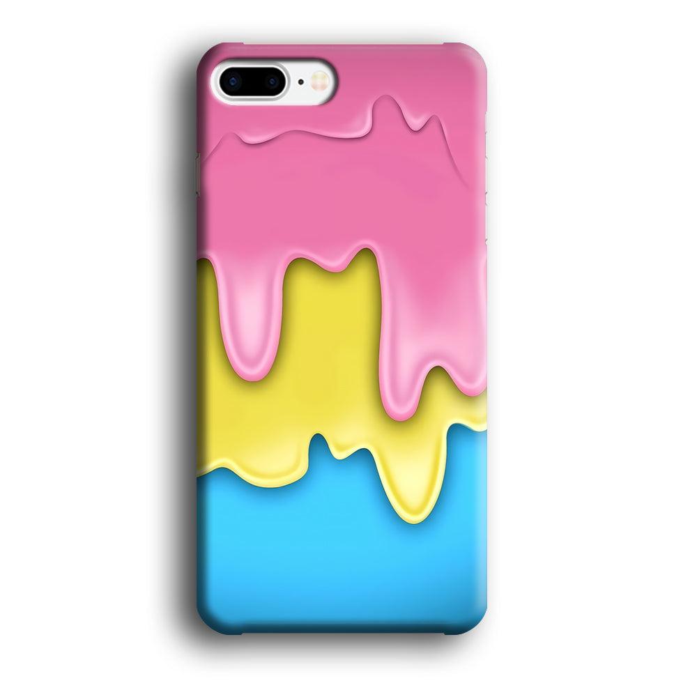 Three Cream Melts iPhone 8 Plus Case-Plastic / Full Wrap (3D Case)-Xtracase