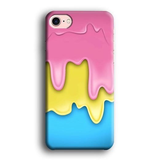 Three Cream Melts iPhone 8 Case-Plastic / Full Wrap (3D Case)-Xtracase