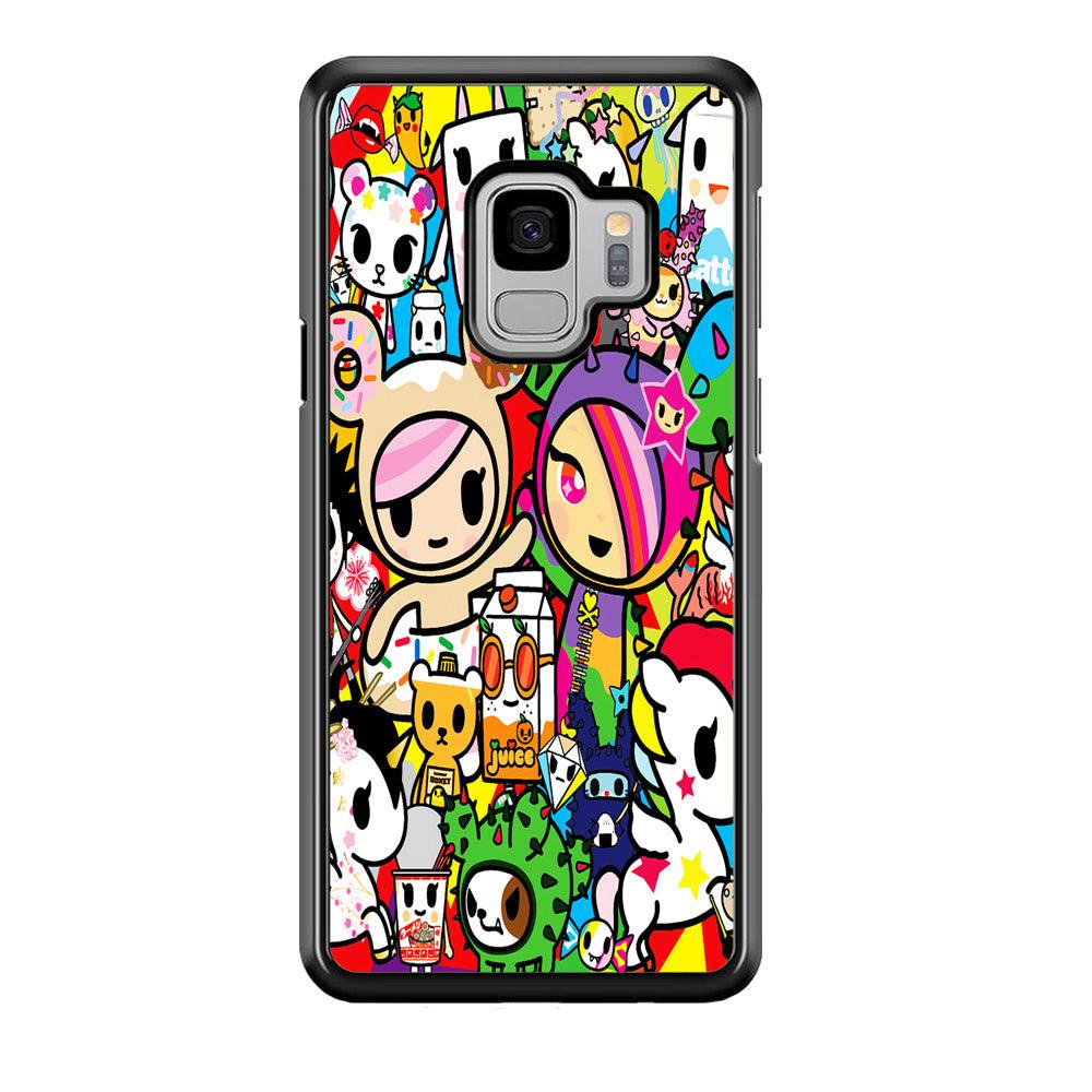 Tokidoki Doodle Cartoon Samsung Galaxy S9 Case-Plastic / Full Wrap (3D Case)-Xtracase