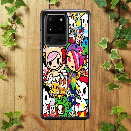 Tokidoki Doodle Cartoon Samsung Galaxy S20 Ultra Case-Plastic / Full Wrap (3D Case)-Xtracase