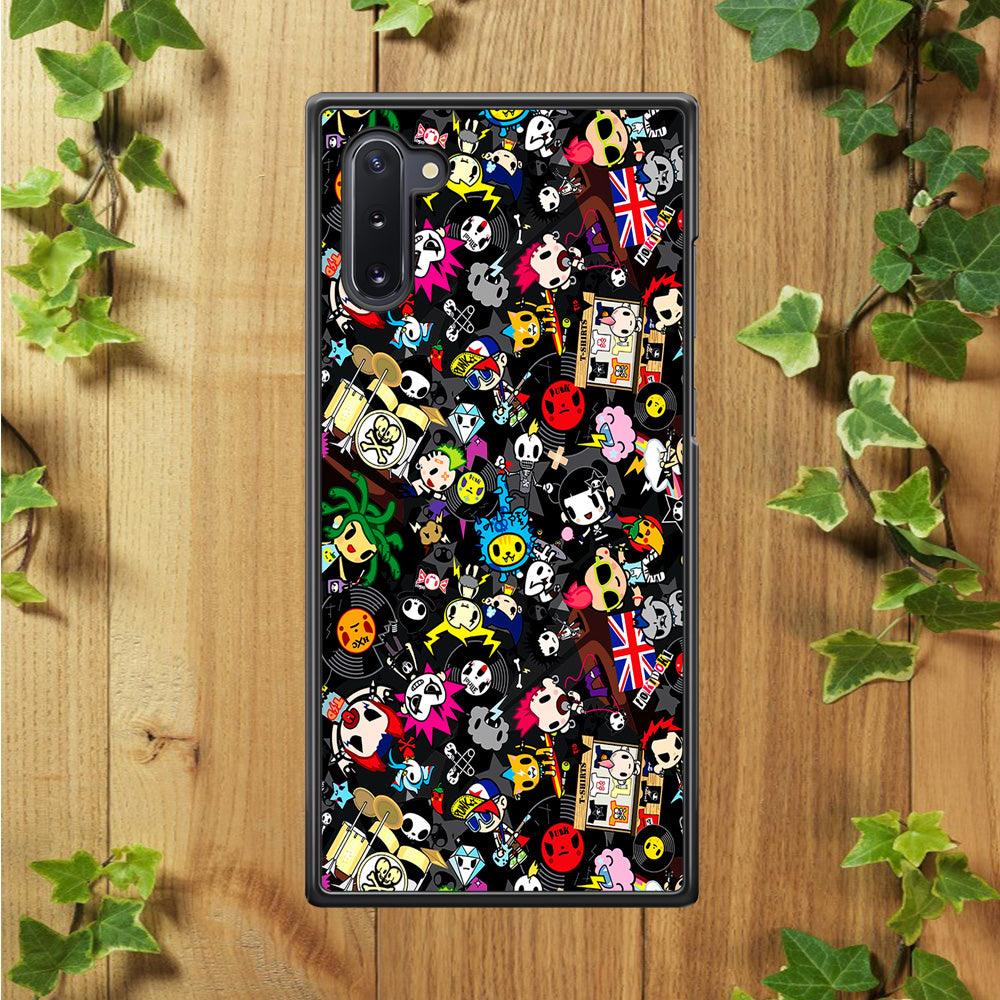 Tokidoki Punk Rock Band Samsung Galaxy Note 10 Case-Plastic / Full Wrap (3D Case)-Xtracase