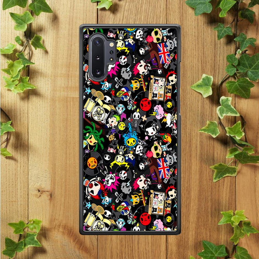 Tokidoki Punk Rock Band Samsung Galaxy Note 10 Plus Case-Rubber / White (2D Case)-Xtracase