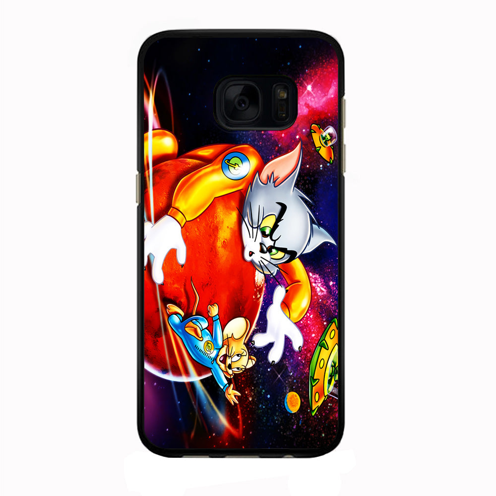 Tom and Jerry Space Samsung Galaxy S7 Edge Case