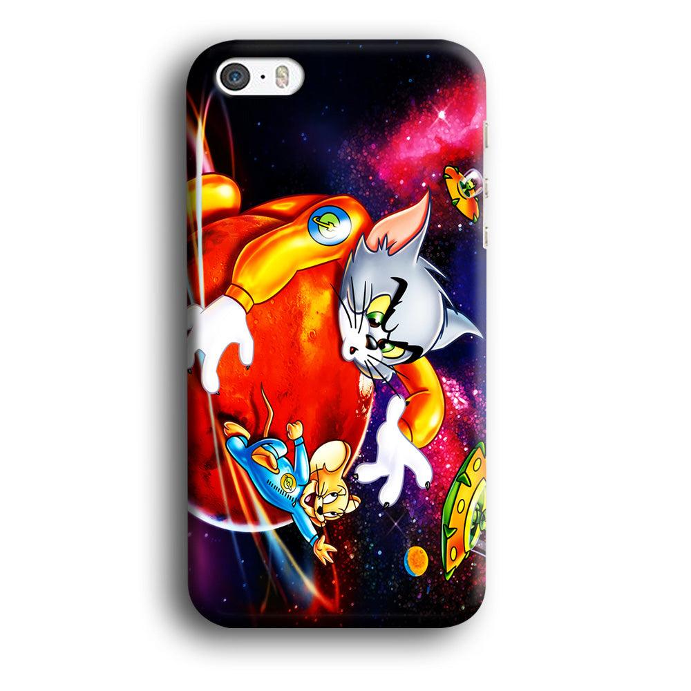 Tom and Jerry Space iPhone 5 | 5s Case-Plastic / Full Wrap (3D Case)-Xtracase