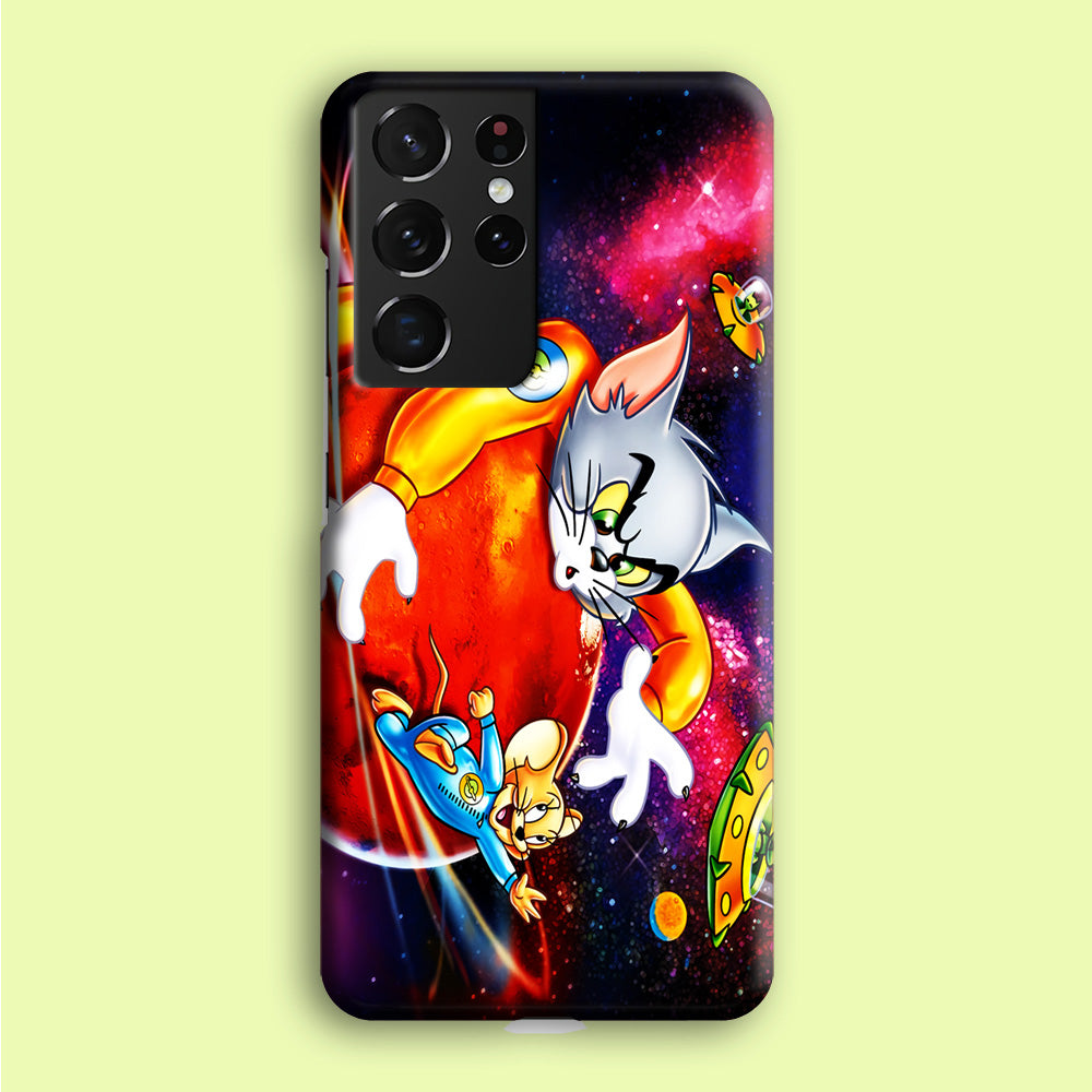 Tom and Jerry Space Samsung Galaxy S21 Ultra Case
