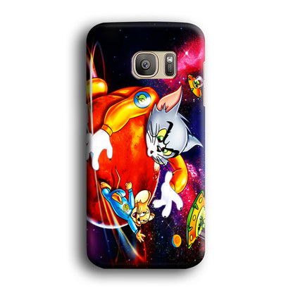Tom and Jerry Space Samsung Galaxy S7 Edge Case