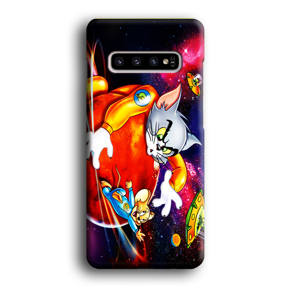 Tom and Jerry Space Samsung Galaxy S10 Plus Case