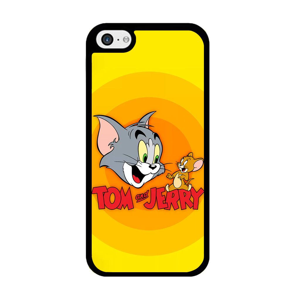 Tom and Jerry Yellow iPhone 5 | 5s Case-Rubber / Black (2D Case)-Xtracase