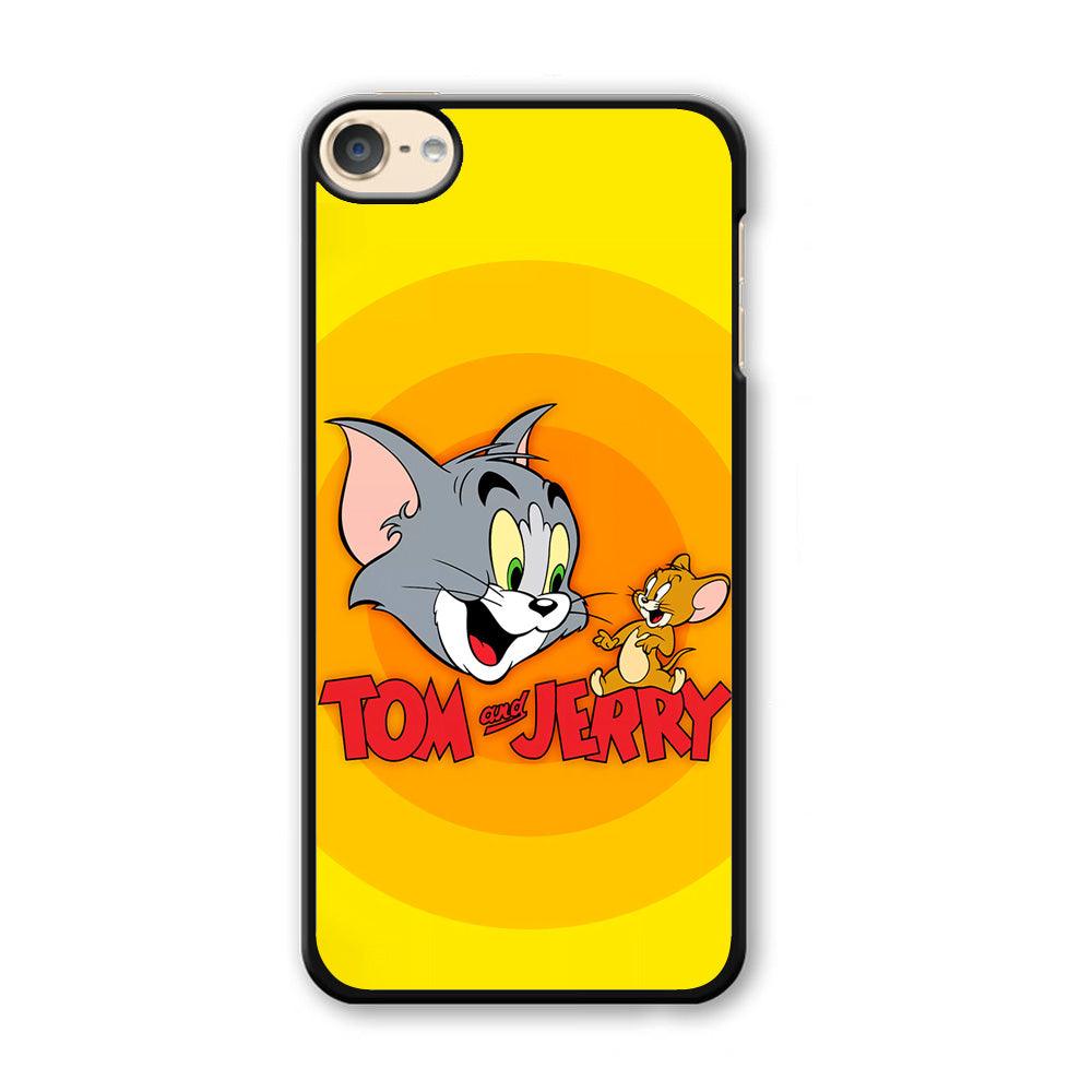 Tom and Jerry Yellow iPod Touch 6 Case-Plastic / White (2D Case)-Xtracase