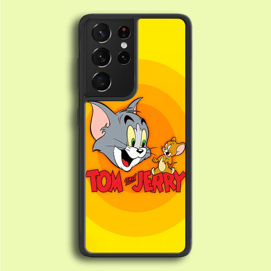 Tom and Jerry Yellow Samsung Galaxy S21 Ultra Case