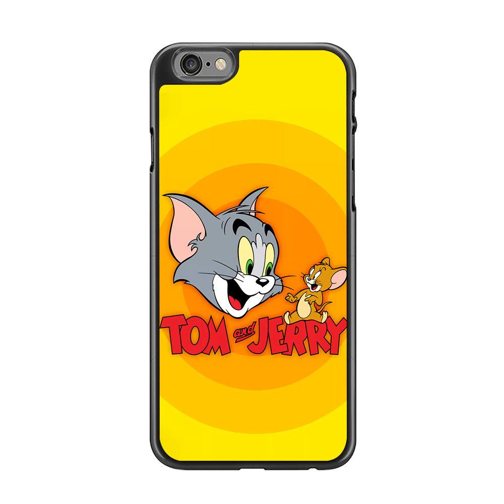 Tom and Jerry Yellow iPhone 6 Plus | 6s Plus Case-Rubber / Black (2D Case)-Xtracase