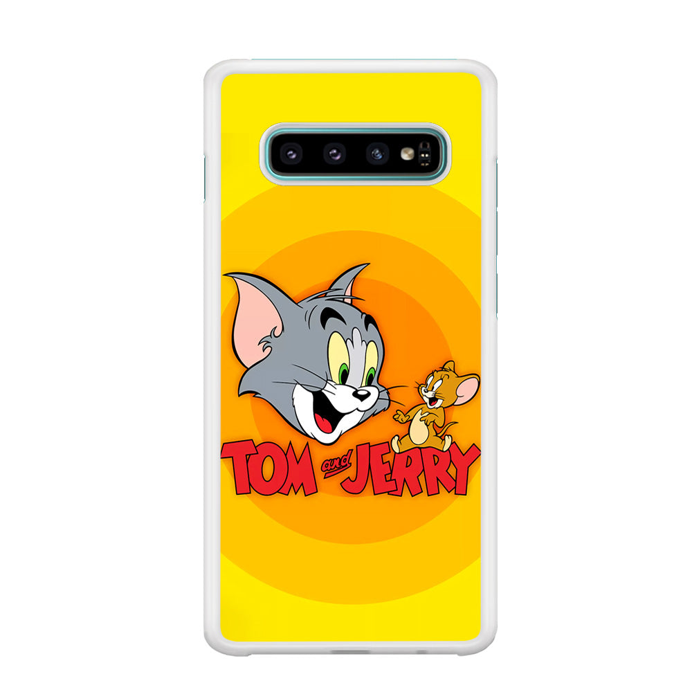 Tom and Jerry Yellow Samsung Galaxy S10 Case