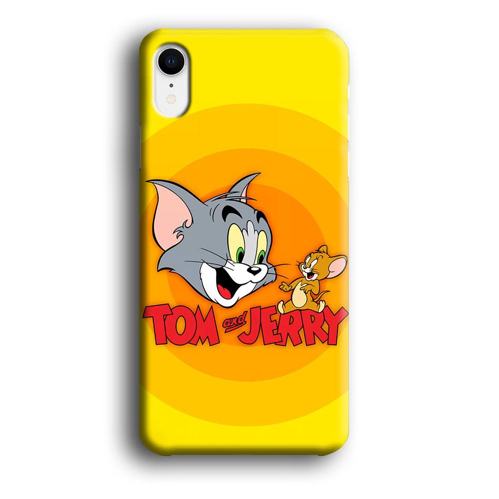 Tom and Jerry Yellow iPhone XR Case-Plastic / Full Wrap (3D Case)-Xtracase