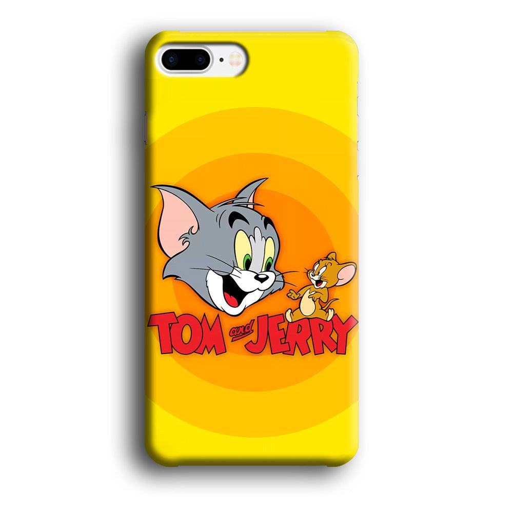 Tom and Jerry Yellow iPhone 8 Plus Case-Plastic / Full Wrap (3D Case)-Xtracase