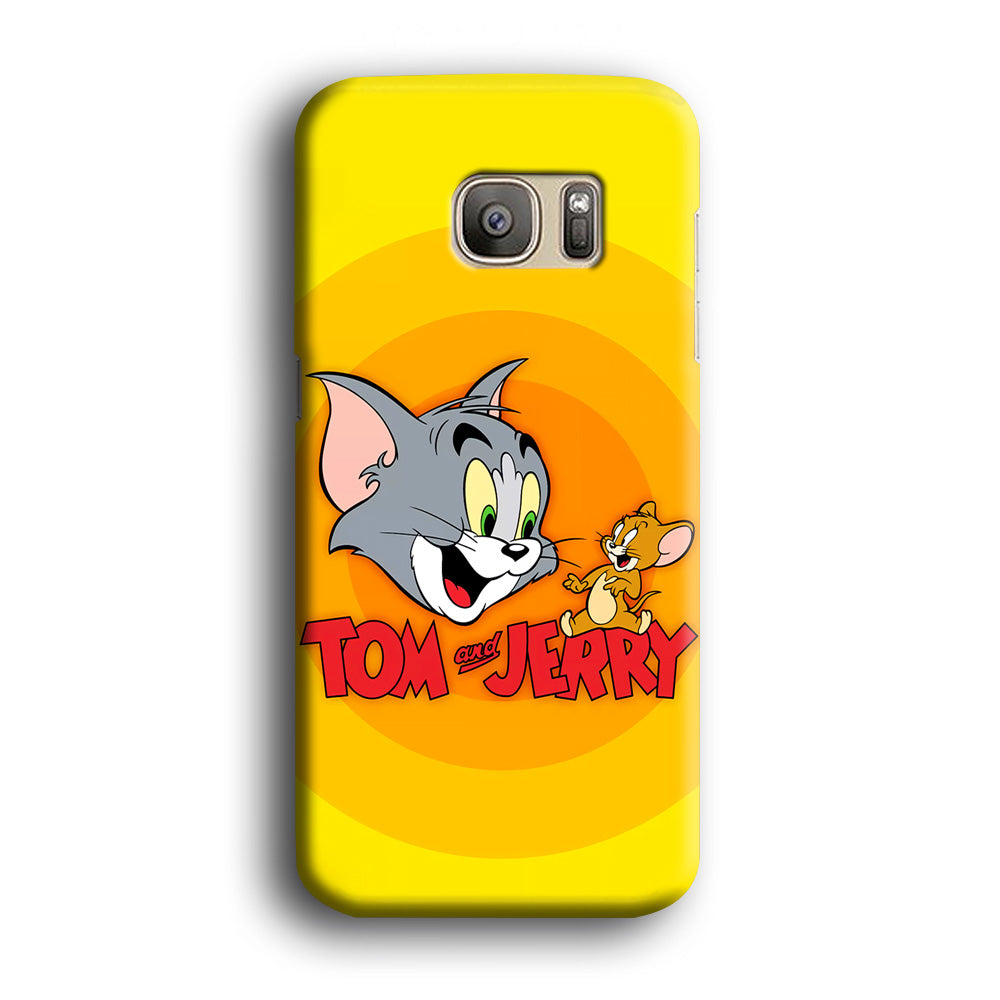 Tom and Jerry Yellow Samsung Galaxy S7 Edge Case