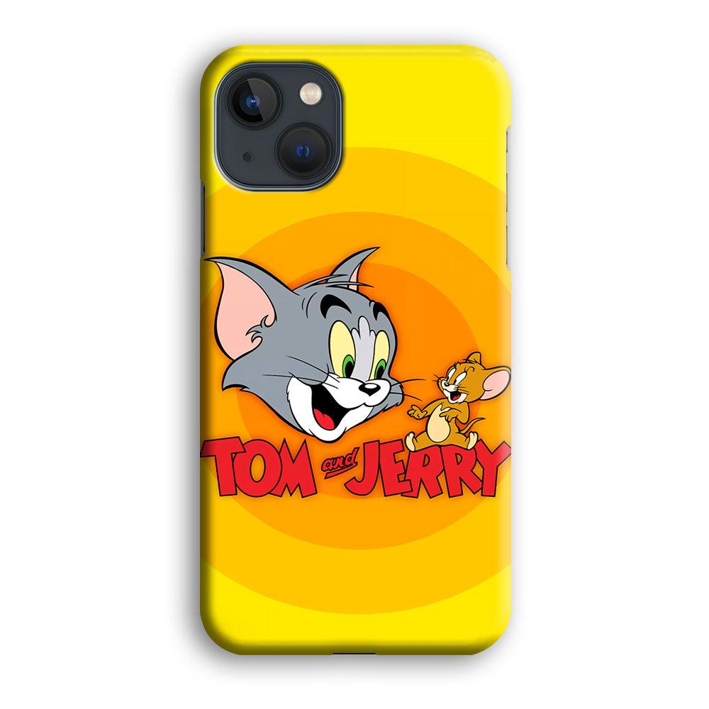Tom and Jerry Yellow iPhone 13 Mini Case-Plastic / Full Wrap (3D Case)-Xtracase