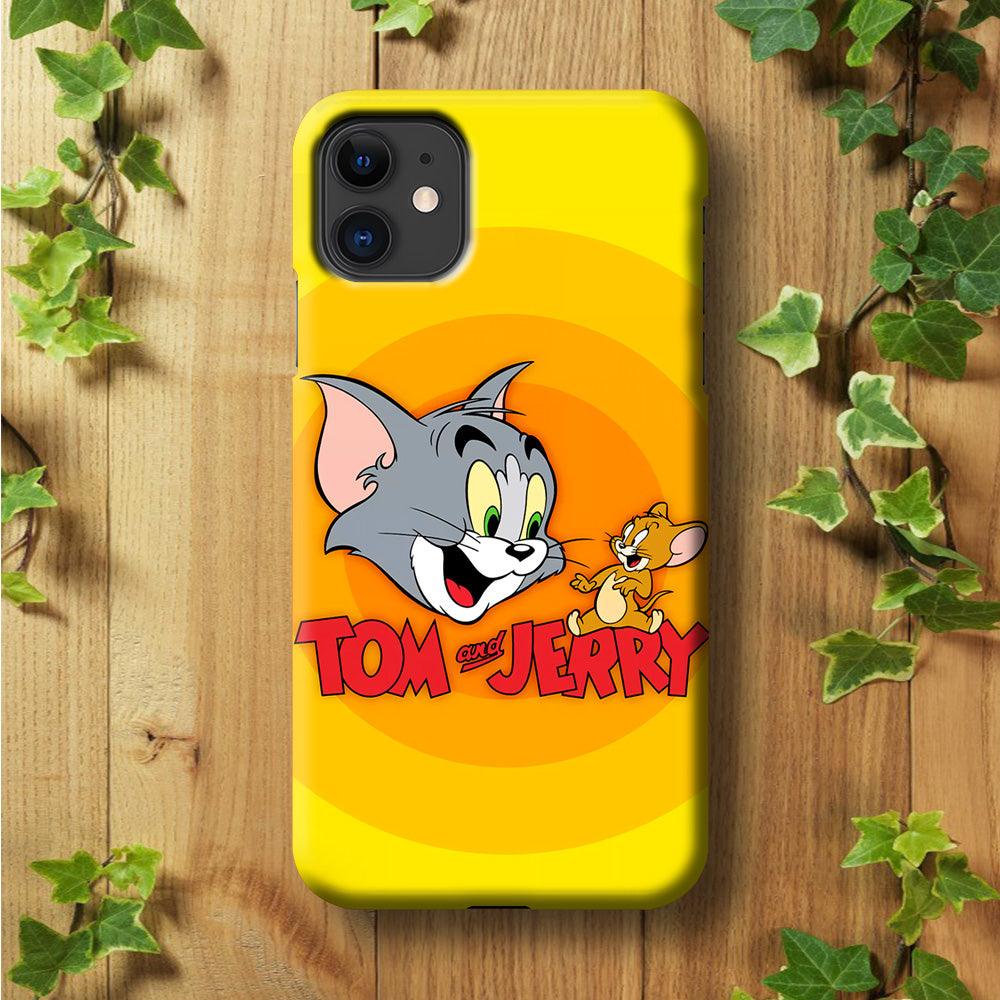 Tom and Jerry Yellow iPhone 11 Case-Plastic / Full Wrap (3D Case)-Xtracase