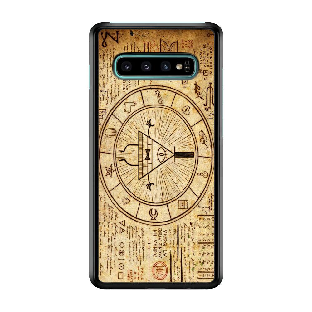Treasure Map Gravity Falls Samsung Galaxy S10 Case-Plastic / Full Wrap (3D Case)-Xtracase