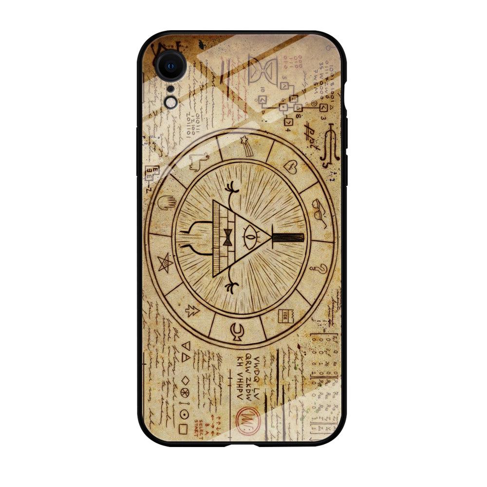 Treasure Map Gravity Falls iPhone XR Case-Tempered Glass Case-Xtracase