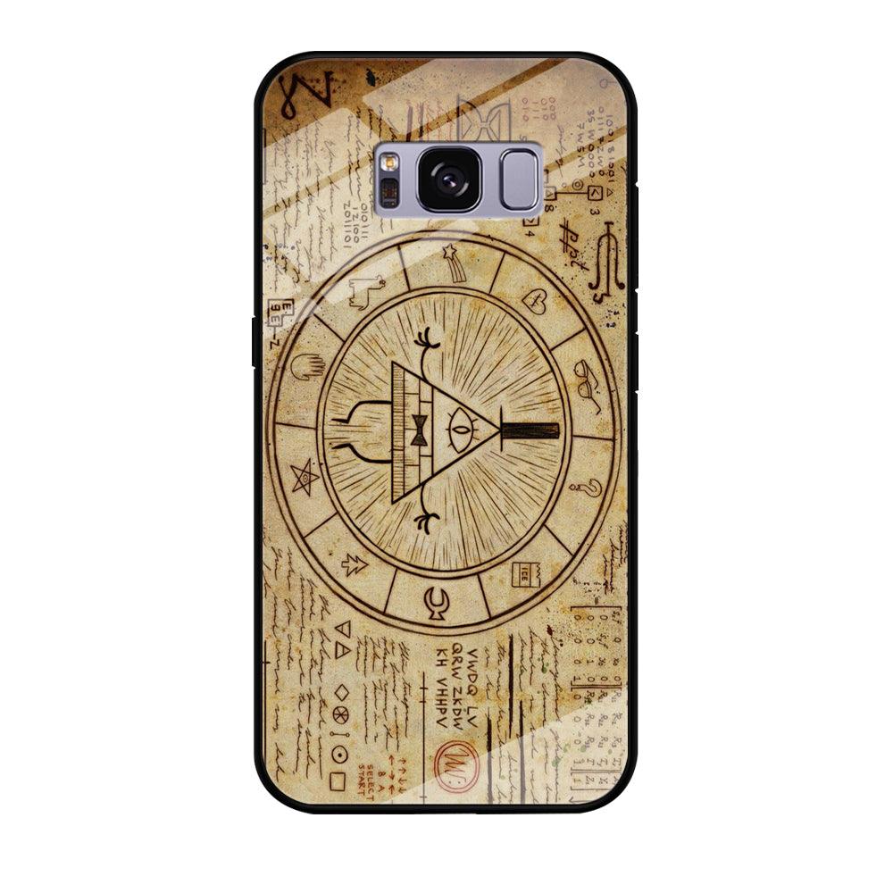 Treasure Map Gravity Falls Samsung Galaxy S8 Case-Tempered Glass Case-Xtracase