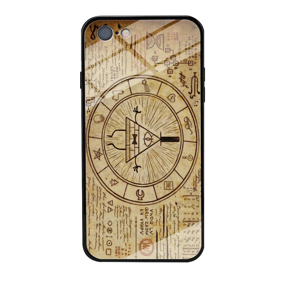 Treasure Map Gravity Falls iPhone 6 | 6s Case-Tempered Glass Case-Xtracase