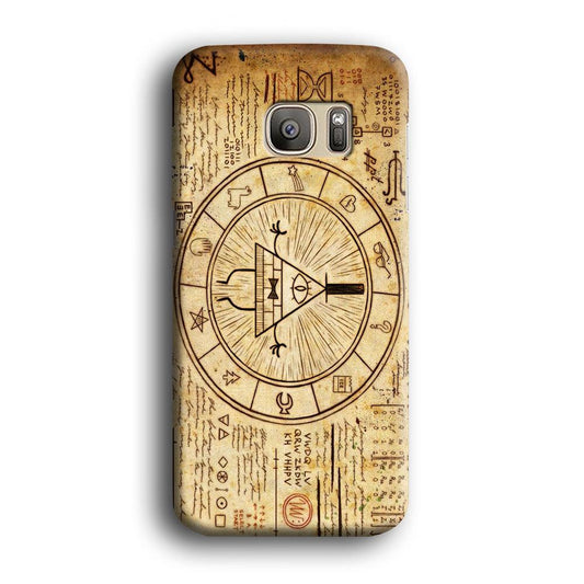 Treasure Map Gravity Falls Samsung Galaxy S7 Edge Case-Plastic / Full Wrap (3D Case)-Xtracase