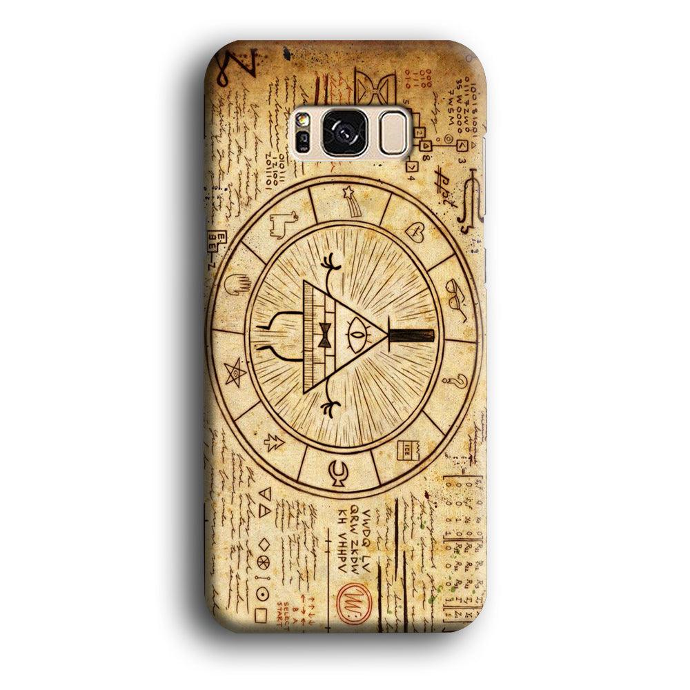 Treasure Map Gravity Falls Samsung Galaxy S8 Case-Plastic / Full Wrap (3D Case)-Xtracase