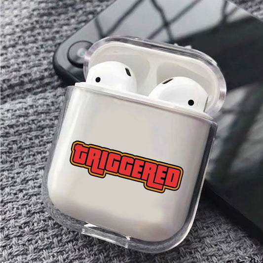 Triggered Hard Plastic Protective Clear Case Cover For Apple Airpods