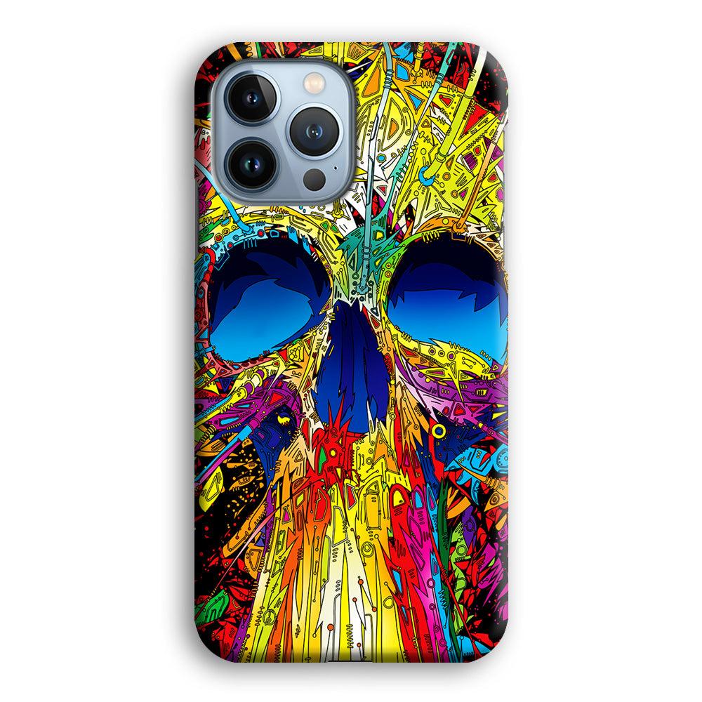 Trippy Skull Abstract iPhone 13 Pro Max Case-Plastic / Full Wrap (3D Case)-Xtracase