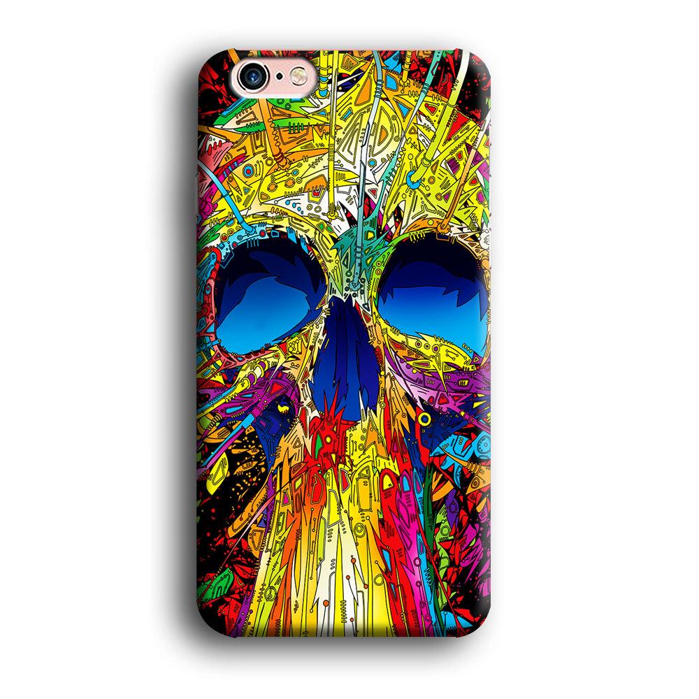 Trippy Skull Abstract iPhone 6 Plus | 6s Plus Case-Plastic / Full Wrap (3D Case)-Xtracase