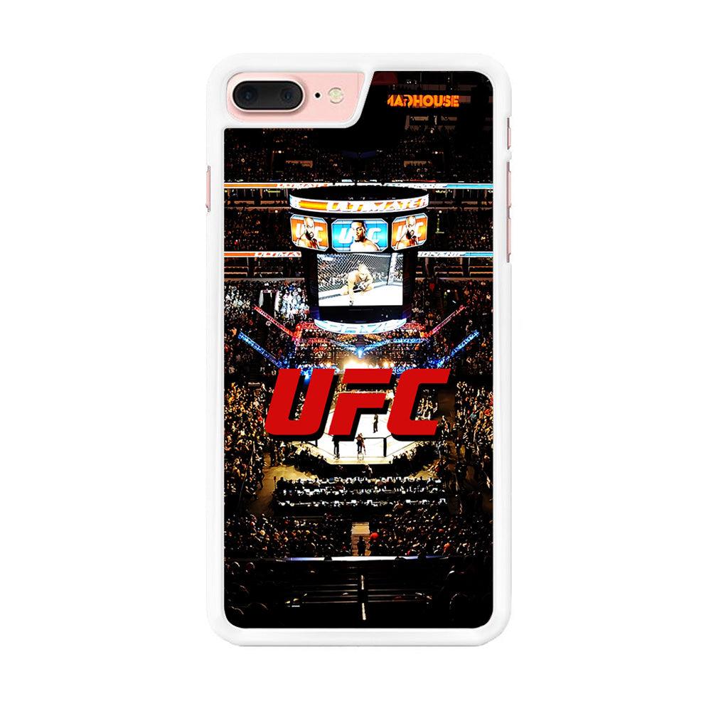UFC Ring Background iPhone 8 Plus Case-Rubber / Black (2D Case)-Xtracase