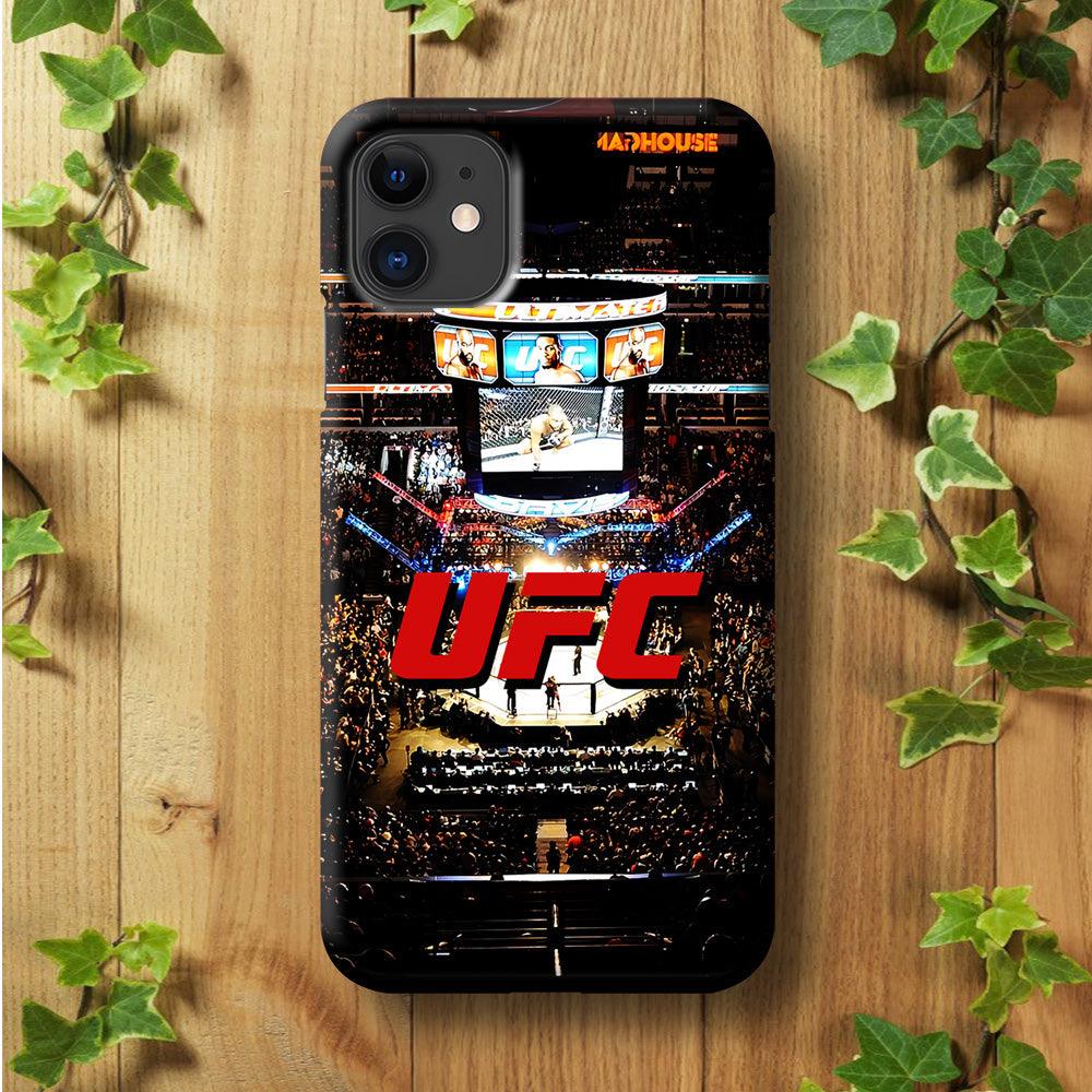 UFC Ring Background iPhone 11 Case-Plastic / Full Wrap (3D Case)-Xtracase