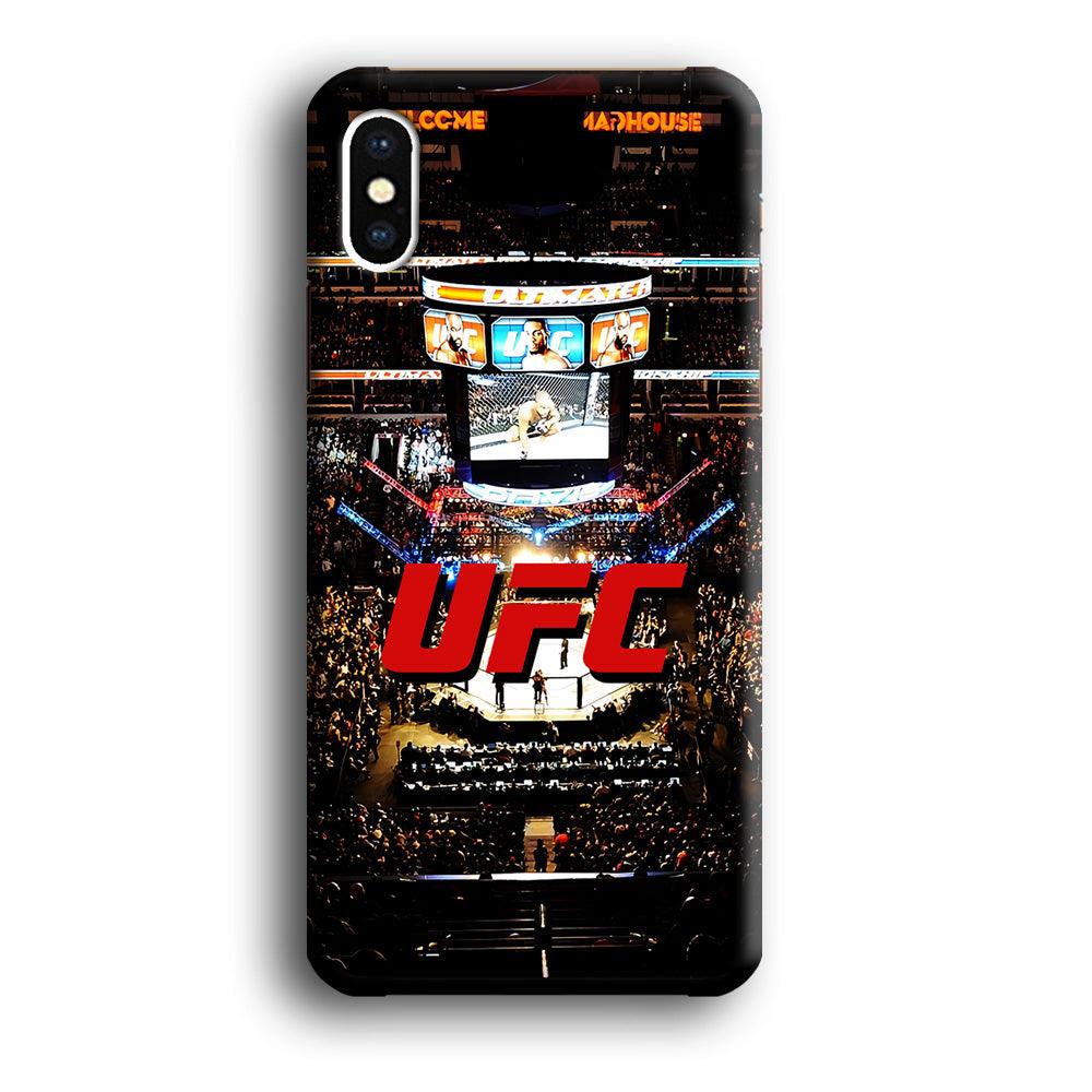UFC Ring Background iPhone X Case-Plastic / Full Wrap (3D Case)-Xtracase