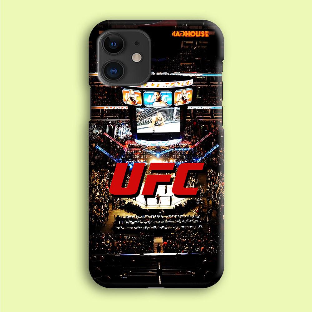 UFC Ring Background iPhone 12 Case-Plastic / Full Wrap (3D Case)-Xtracase