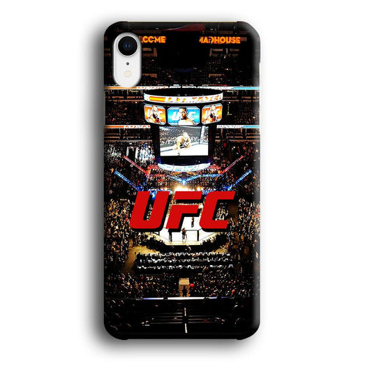 UFC Ring Background iPhone XR Case-Plastic / Full Wrap (3D Case)-Xtracase
